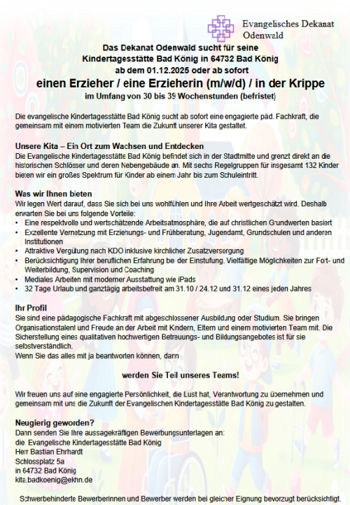 Stellenausschreibung Stellenausschreibung